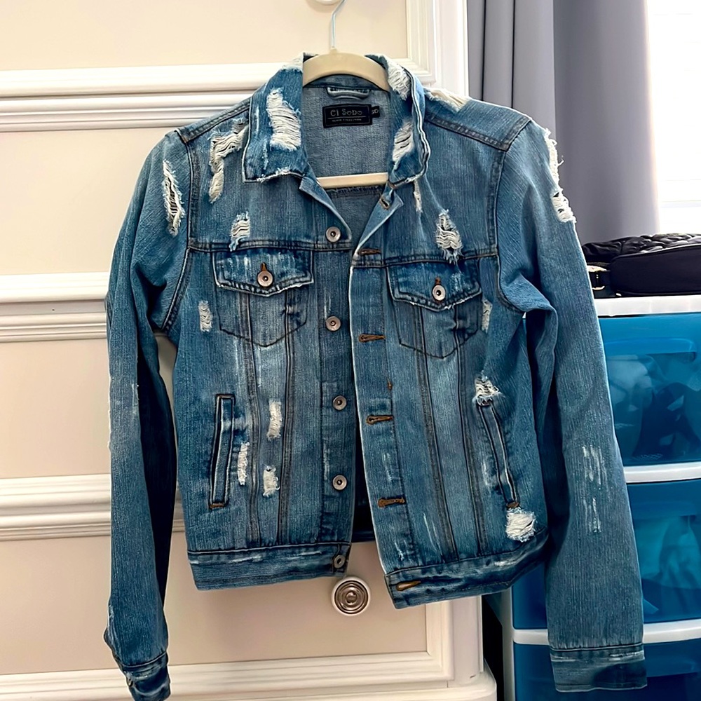 Ripped Jean Jacket